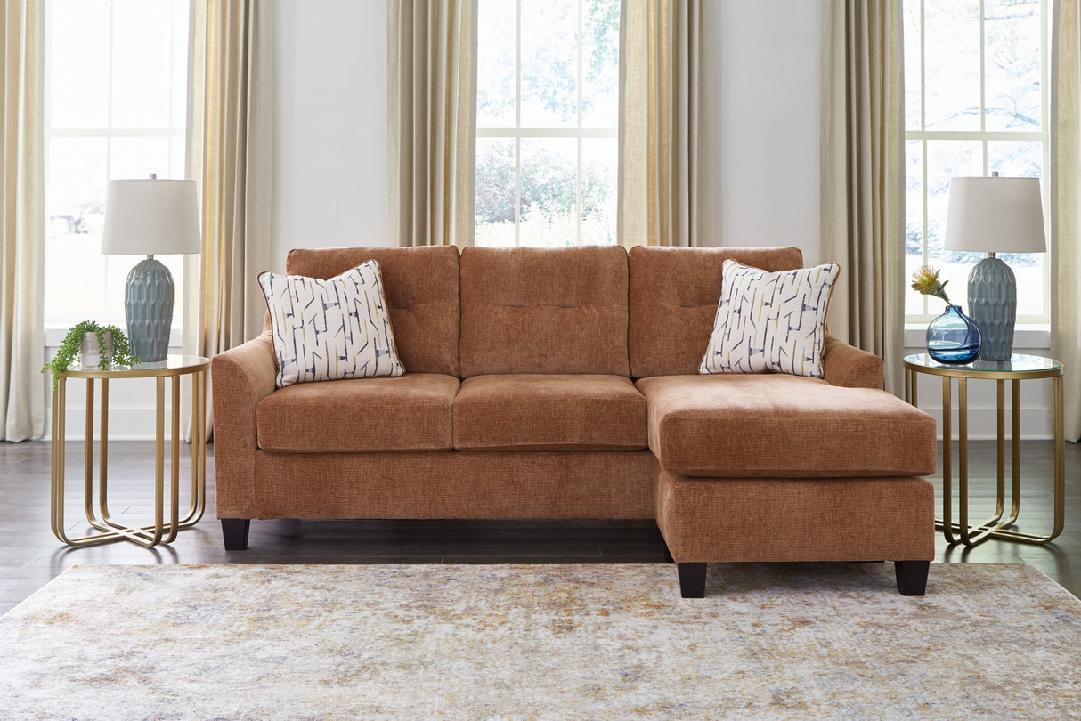 Amity Bay Clay Sofa Chaise Sleeper, 2 Chairs and 2 Ottomans from Ashley - Luna Furniture