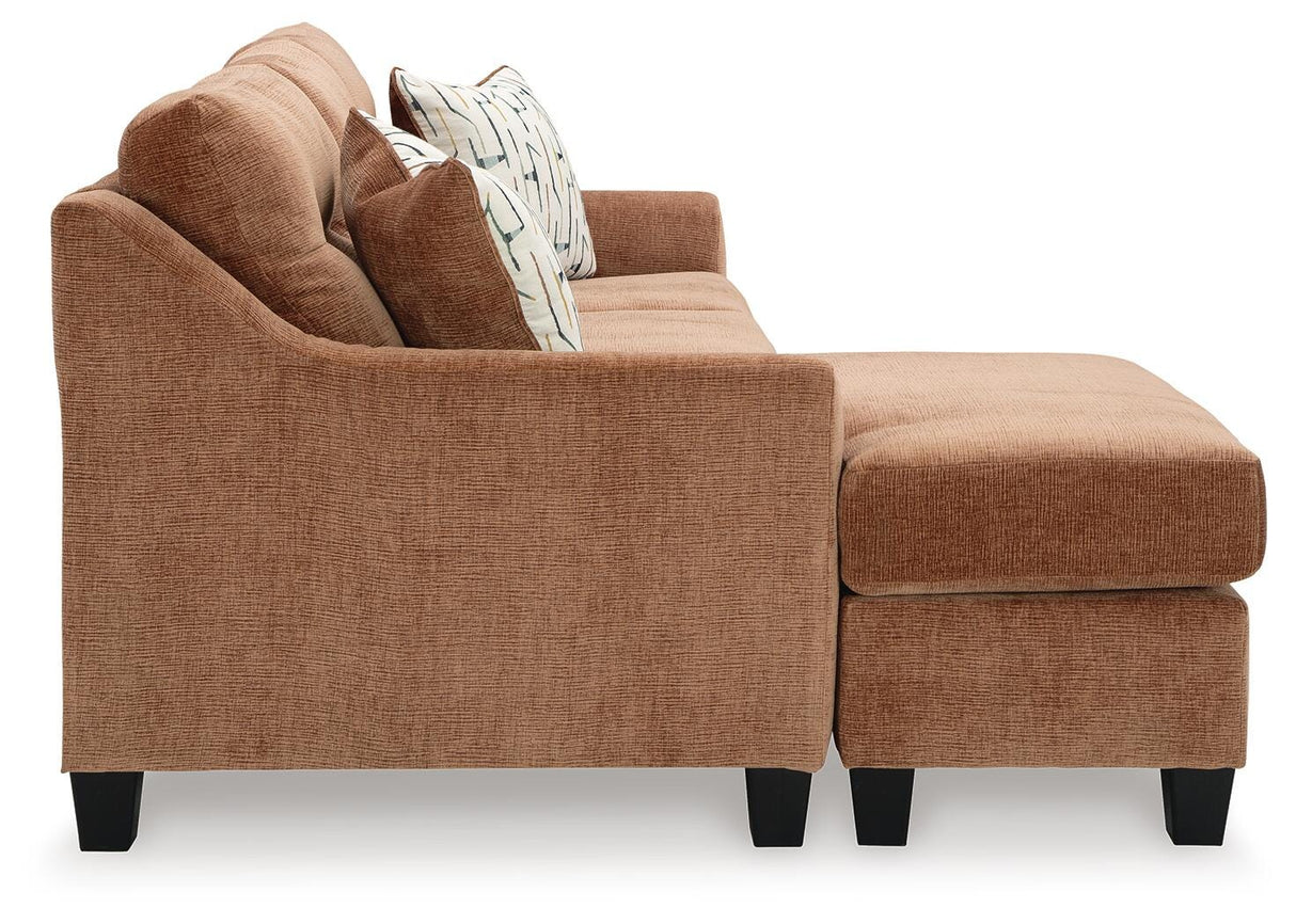 Amity Bay Clay Sofa Chaise Sleeper, 2 Chairs and 2 Ottomans from Ashley Furniture - Luna Furniture