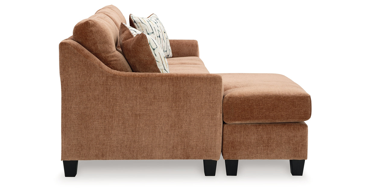 Amity Bay Clay Sofa Chaise Sleeper, 2 Chairs and 2 Ottomans from Ashley - Luna Furniture