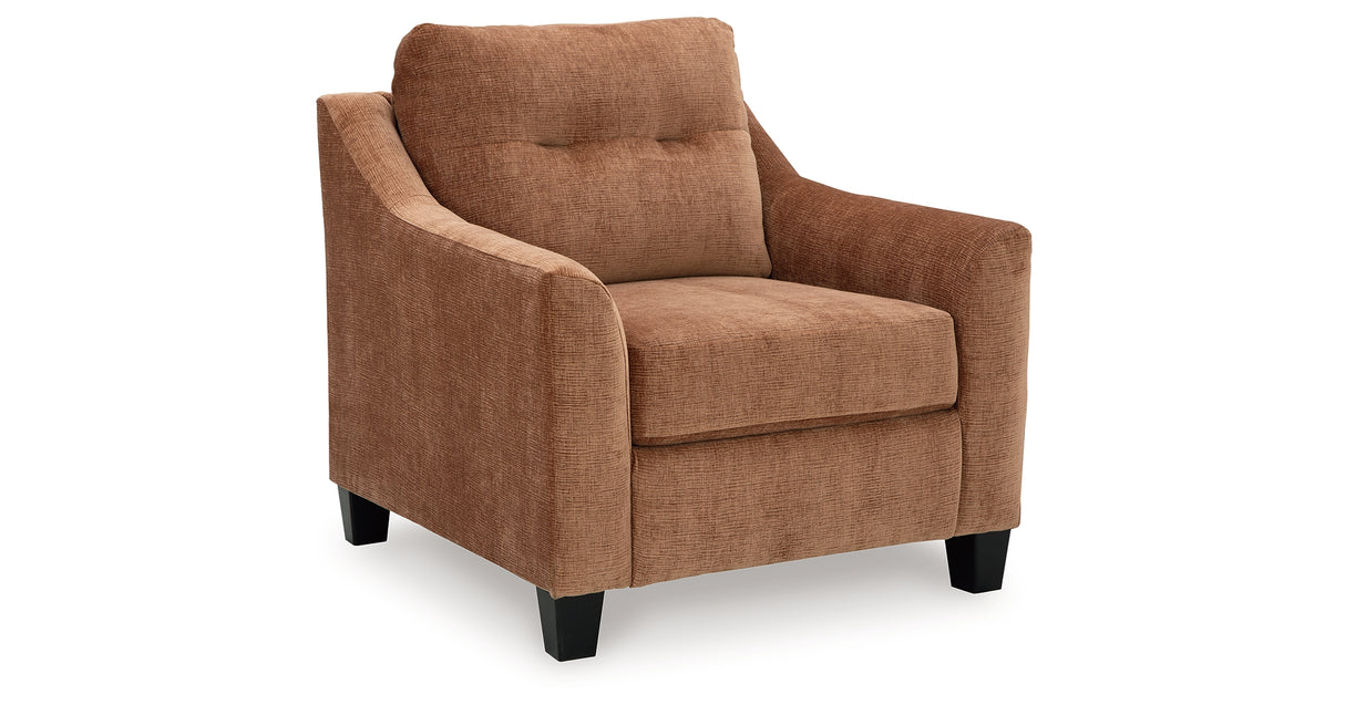 Amity Bay Clay Sofa Chaise Sleeper, 2 Chairs and 2 Ottomans from Ashley - Luna Furniture