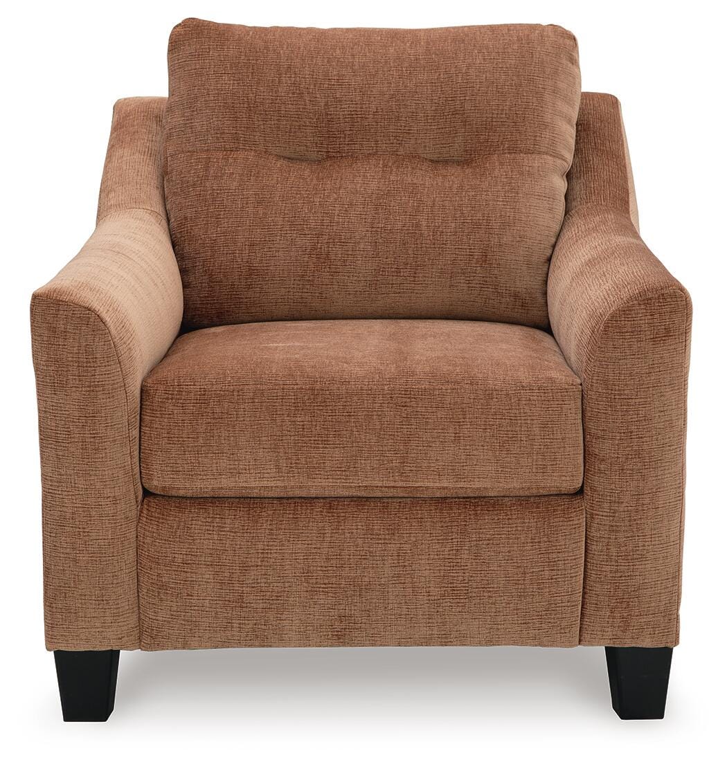 Amity Bay Clay Sofa Chaise Sleeper, 2 Chairs and 2 Ottomans from Ashley Furniture - Luna Furniture
