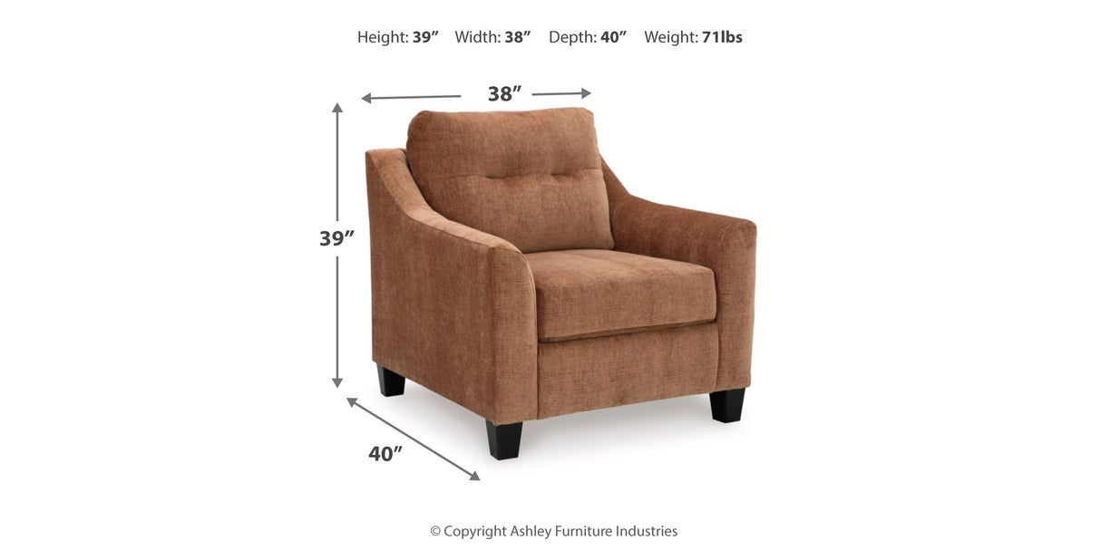 Amity Bay Clay Sofa Chaise and Chair from Ashley - Luna Furniture