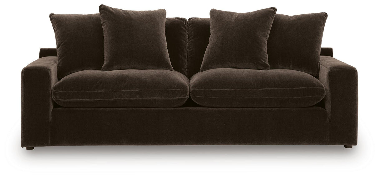 Maxton Heights Bittersweet Sofa and Loveseat