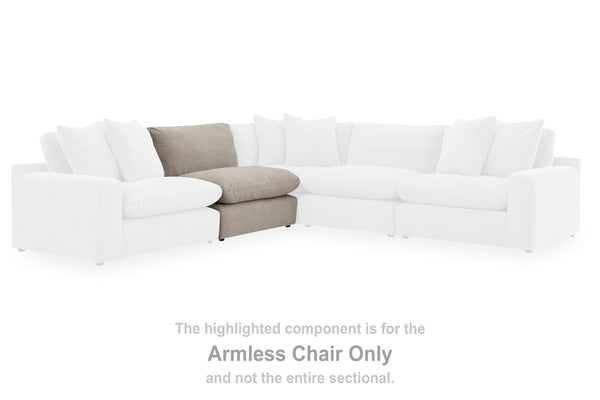 Maxton Heights Pebble Armless Chair
