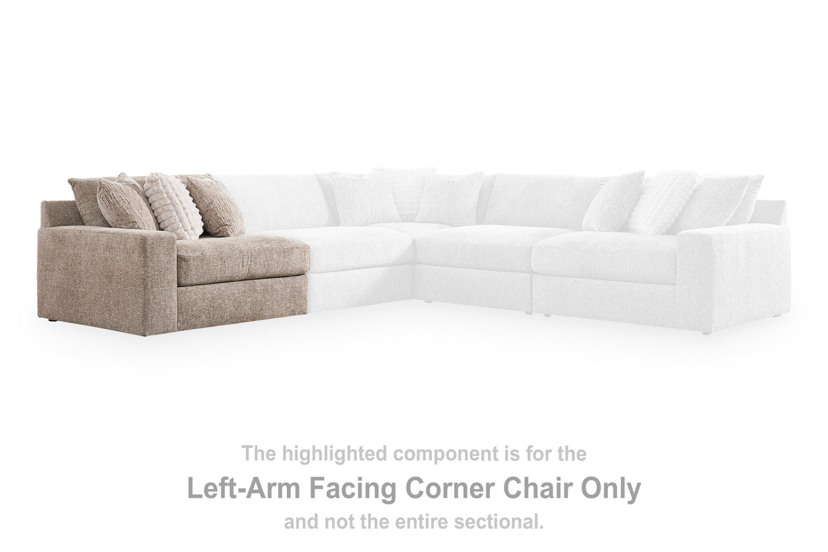Nexora-Court Burlap Left-Arm Facing Corner Chair from Ashley - Luna Furniture