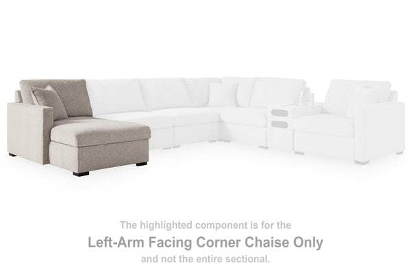 ModMax Luxe Flint Left-Arm Facing Corner Chaise with Storage