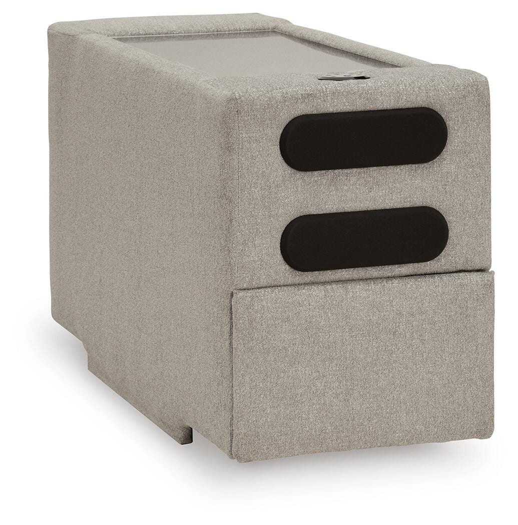 ModMax Luxe Flint Console with Audio System from Ashley - Luna Furniture