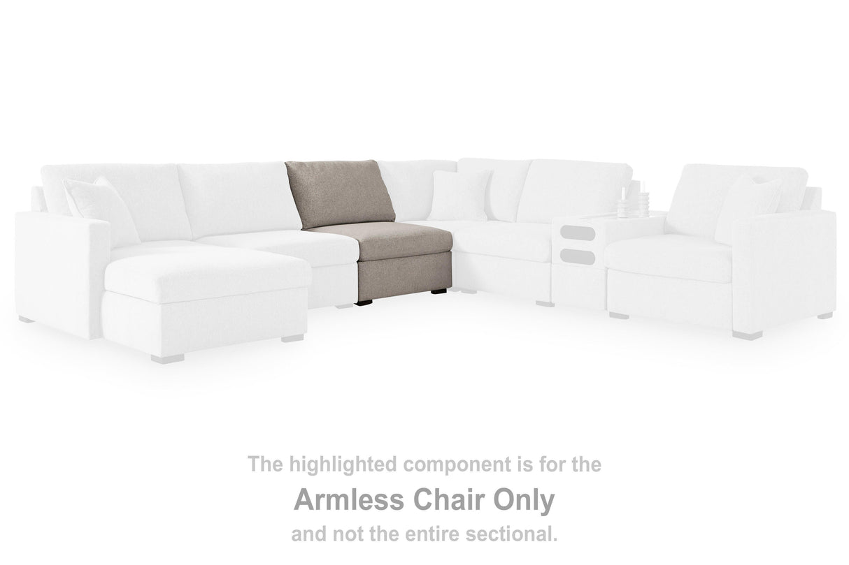 ModMax Luxe Flint Armless Chair from Ashley - Luna Furniture