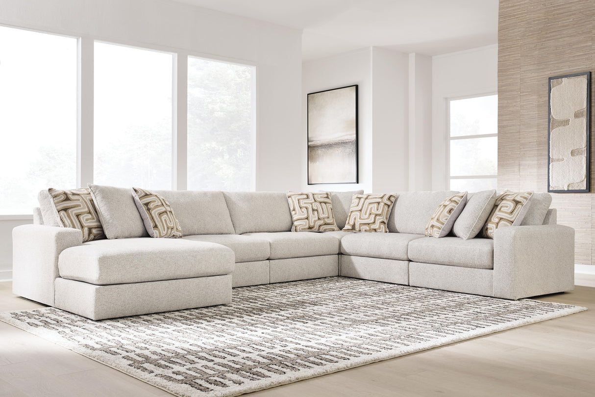 Kestrie Feathered 6-Piece Sectional with Chaise from Ashley - Luna Furniture