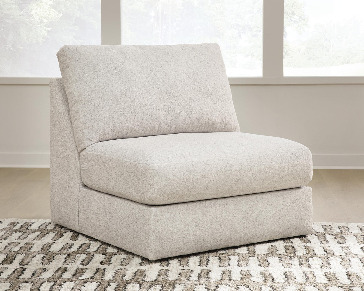 Kestrie Feathered Armless Chair from Ashley - Luna Furniture