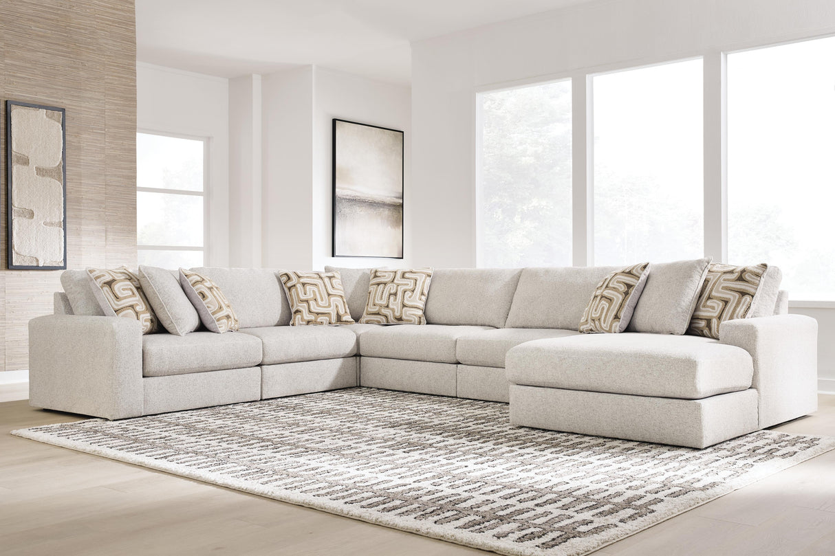 Kestrie Feathered 6-Piece Sectional with Chaise from Ashley - Luna Furniture