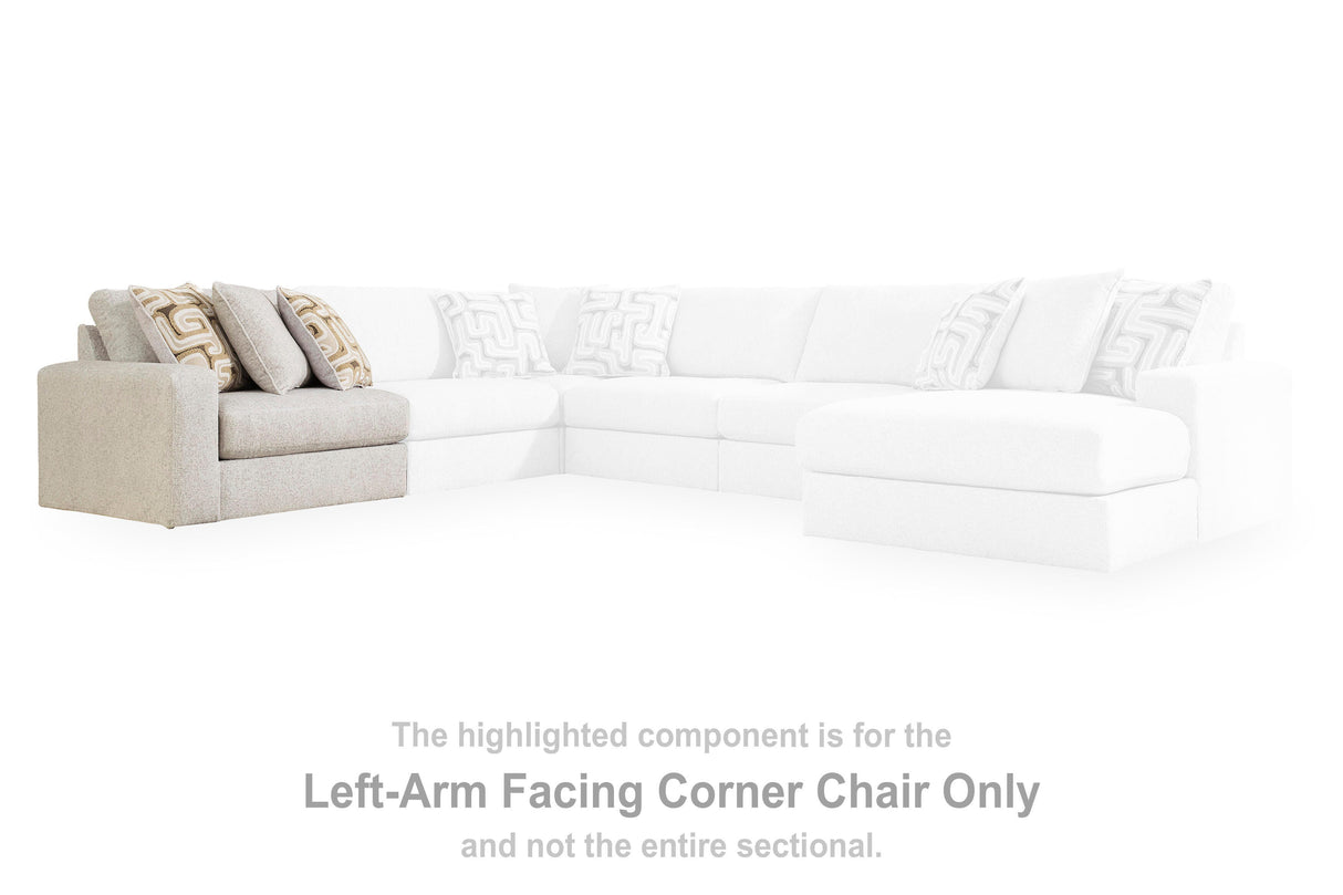 Kestrie Feathered Left-Arm Facing Corner Chair from Ashley - Luna Furniture