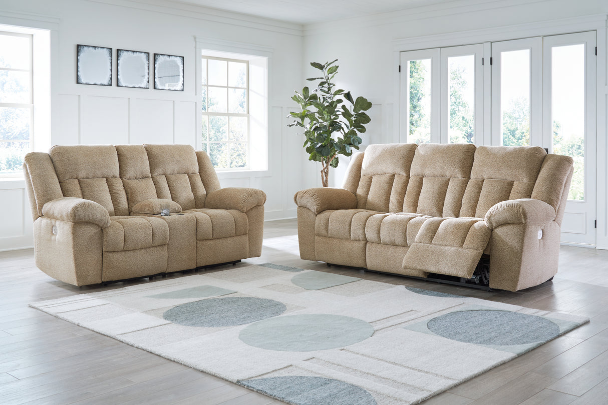 Tip-Off Sofa and Loveseat in Wheat from Ashley - Luna Furniture