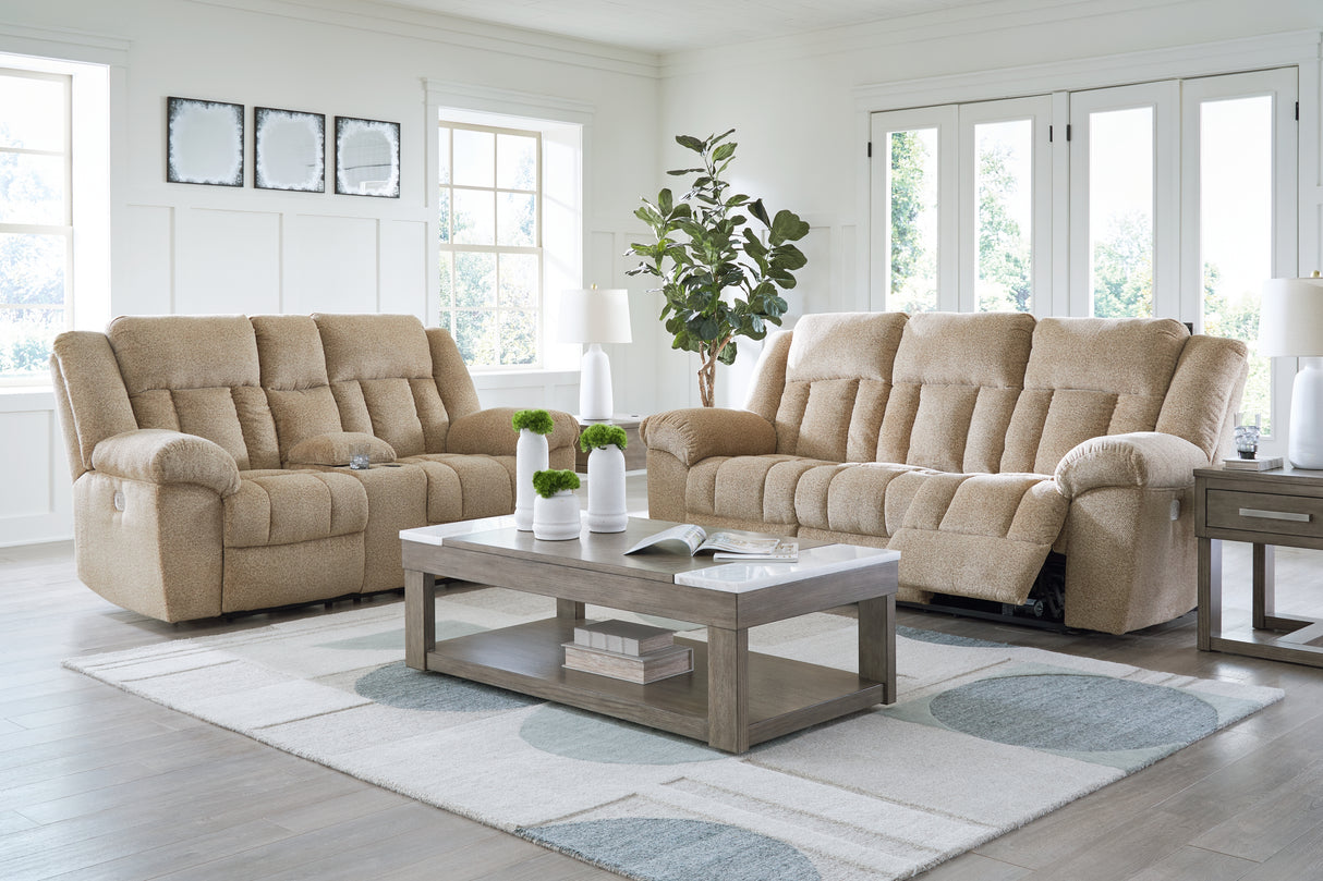 Tip-Off Sofa and Loveseat in Wheat from Ashley - Luna Furniture
