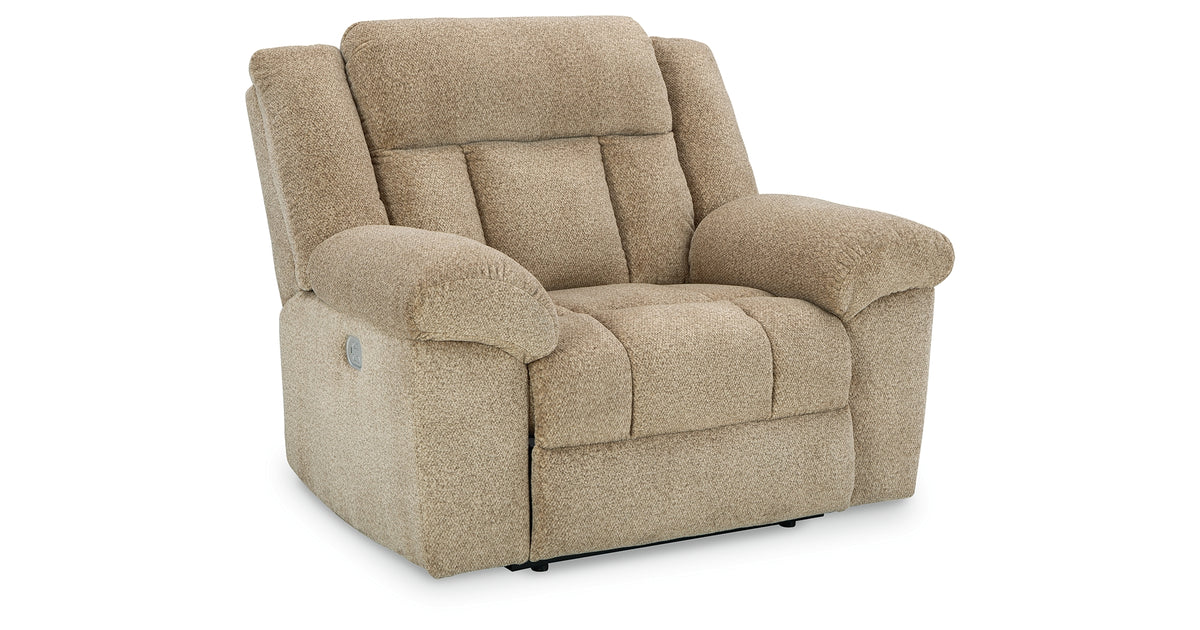 Tip-Off Wheat Power Recliner from Ashley - Luna Furniture
