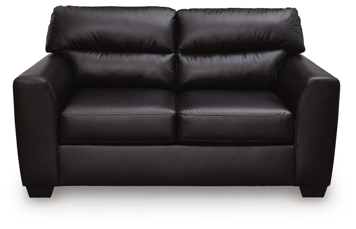 Glennbre Midnight Loveseat from Ashley - Luna Furniture