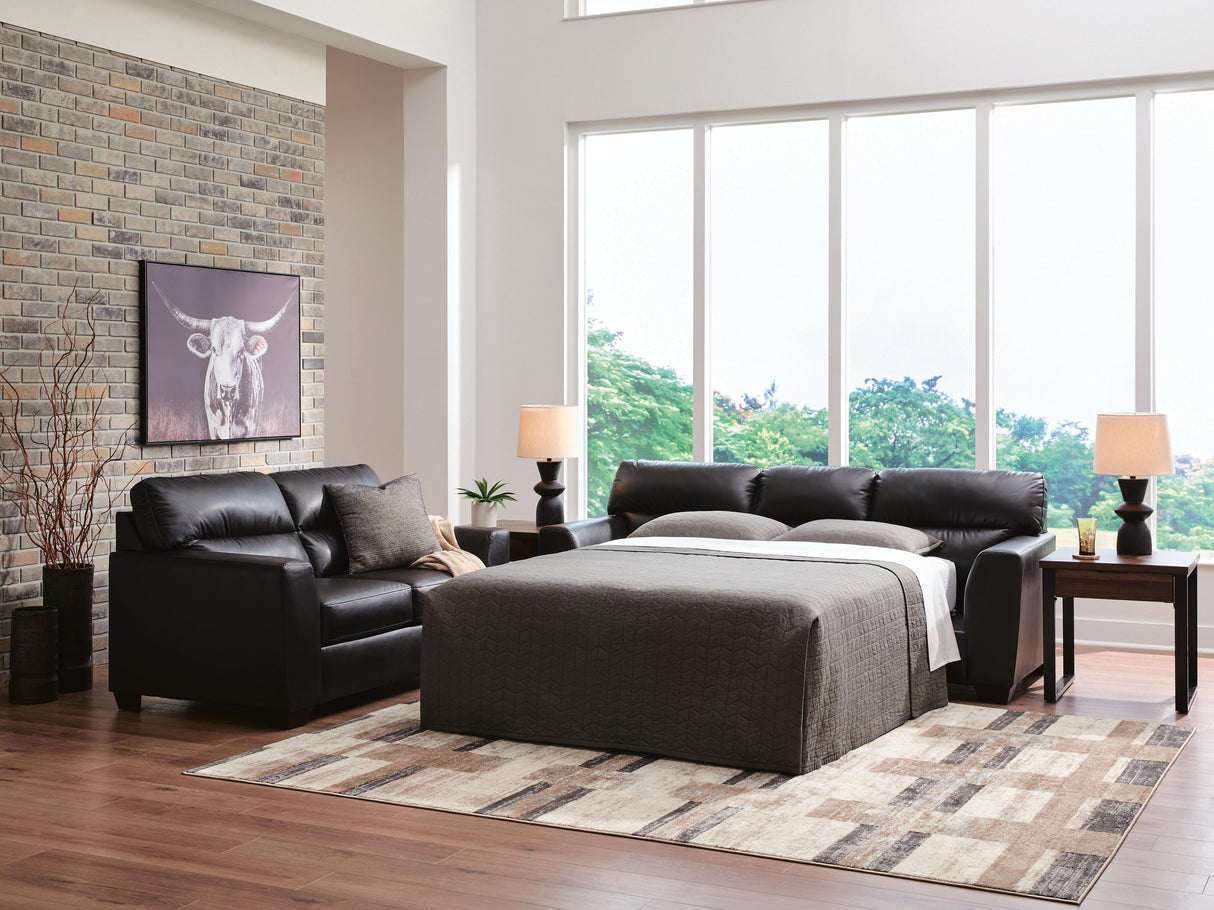 Glennbre Midnight Queen Sofa Sleeper from Ashley Furniture - Luna Furniture