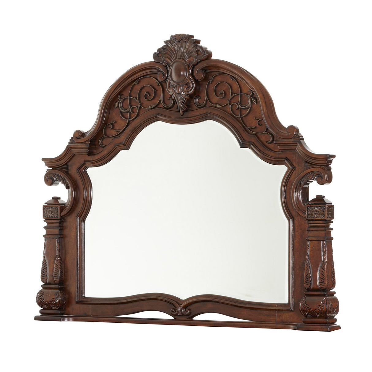 Windsor Court Vintage Fruitwood Dresser Mirror from Michael Amini - Luna Furniture