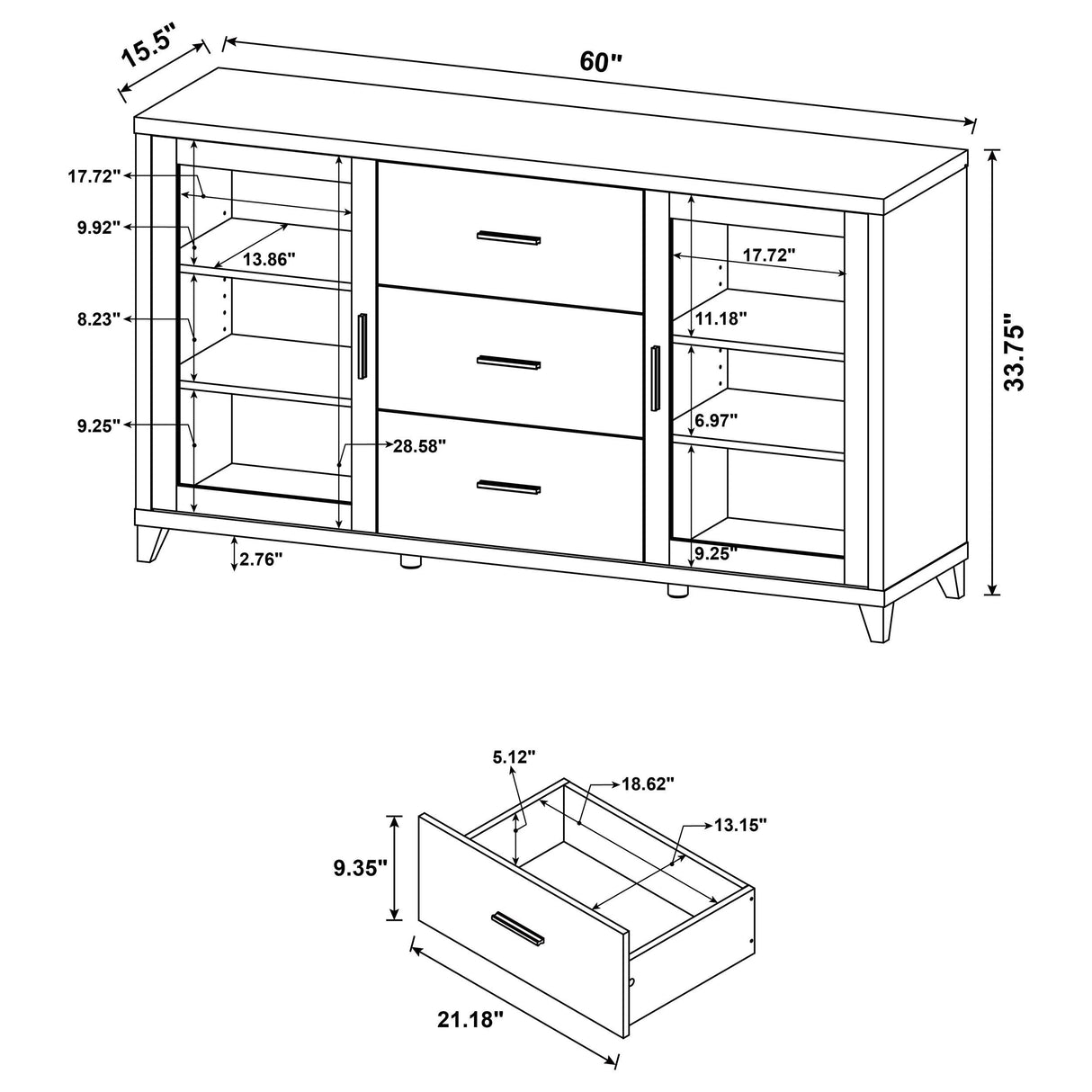 Lewes Cappuccino 4-Piece Entertainment Center from Coaster - Luna Furniture