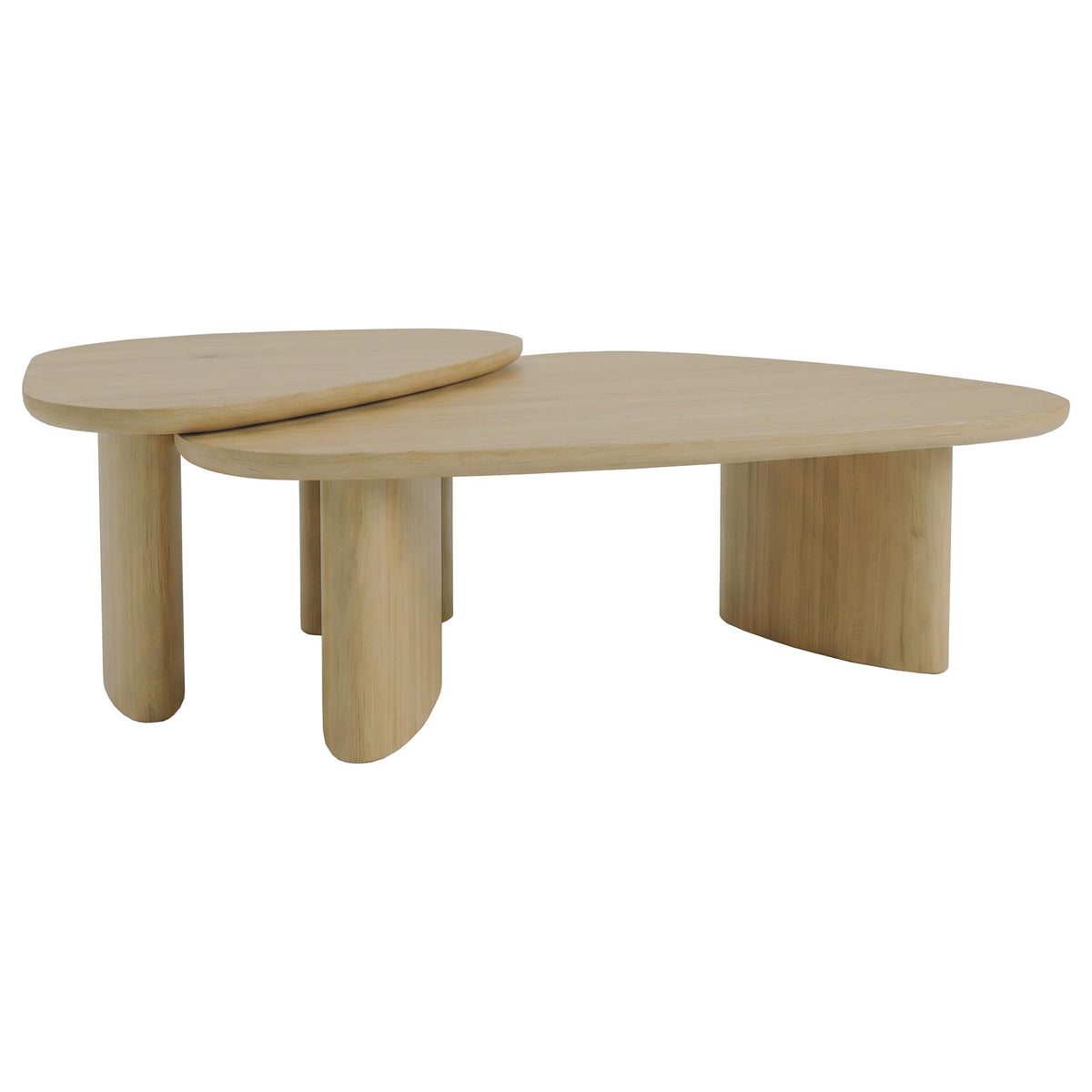 HP0426 Honey Oak Nesting Table 2 Pc Set from Coaster - Luna Furniture