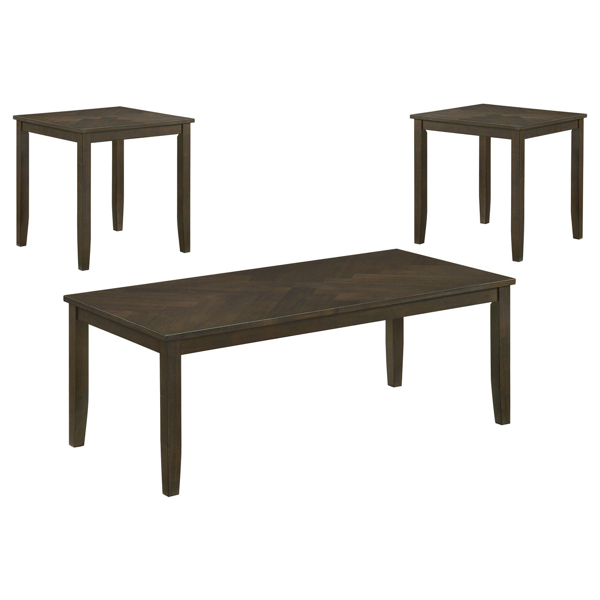 HP0426 Dark Brown Coffee Table 3 Pc Set from Coaster - Luna Furniture