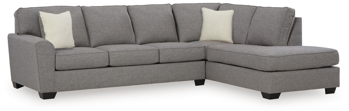 Ferne-Pike Charcoal 2-Piece Sectional with Chaise from Ashley Furniture - Luna Furniture