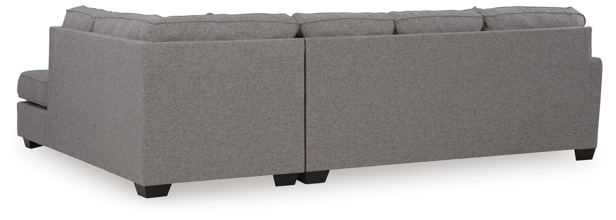 Ferne-Pike Charcoal 2-Piece Sectional with Chaise from Ashley Furniture - Luna Furniture