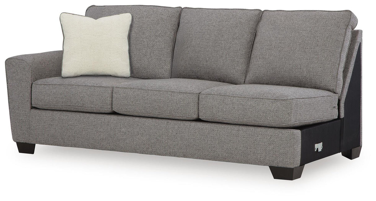 Ferne-Pike Charcoal Left-Arm Facing Sofa from Ashley Furniture - Luna Furniture