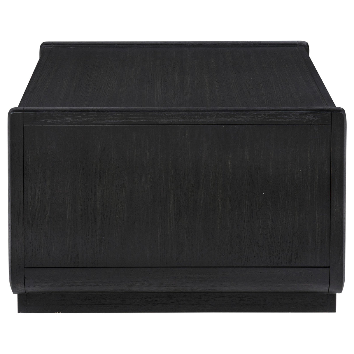 Leandro Burnished Black 2-drawer Wood Cocktail Coffee Table from Coaster - Luna Furniture