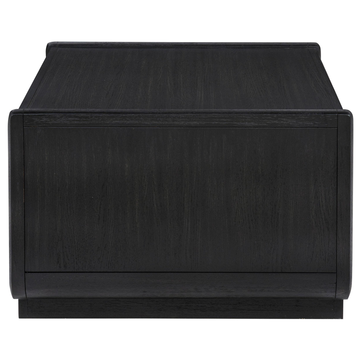 Leandro Burnished Black 2-drawer Wood Cocktail Coffee Table from Coaster - Luna Furniture
