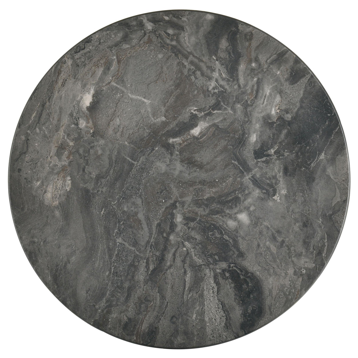 Bradley Smokey Gray and Brown Round Smart Top End Side Table from Coaster - Luna Furniture