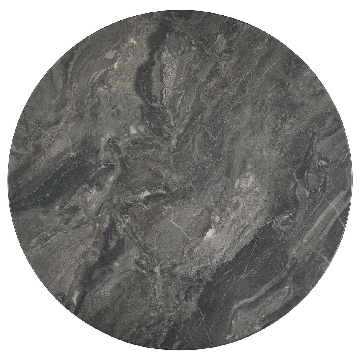 Bradley Smokey Gray and Brown Round Smart Top Cocktail Coffee Table from Coaster - Luna Furniture