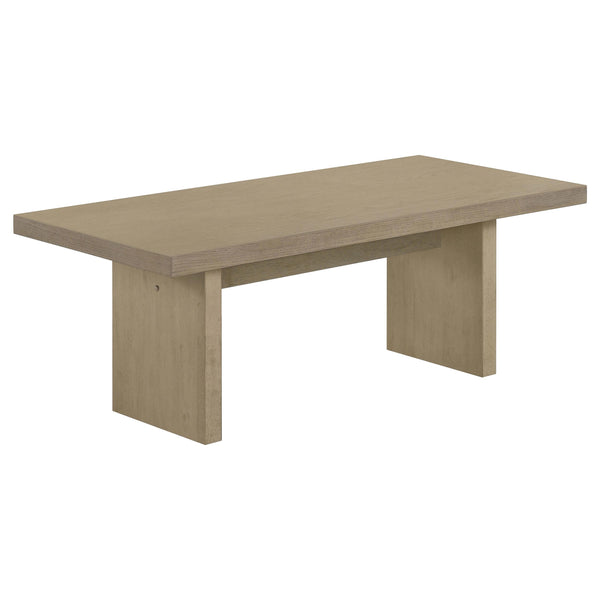 Decker Natural Oak 47-Inch Rectangular Cocktail Coffee Table