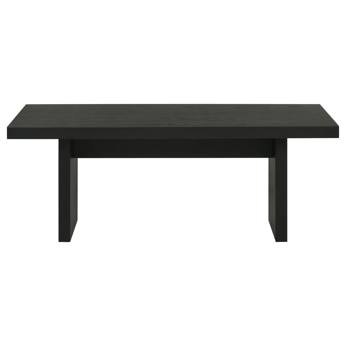 Decker Black 47-Inch Rectangular Cocktail Coffee Table from Coaster - Luna Furniture