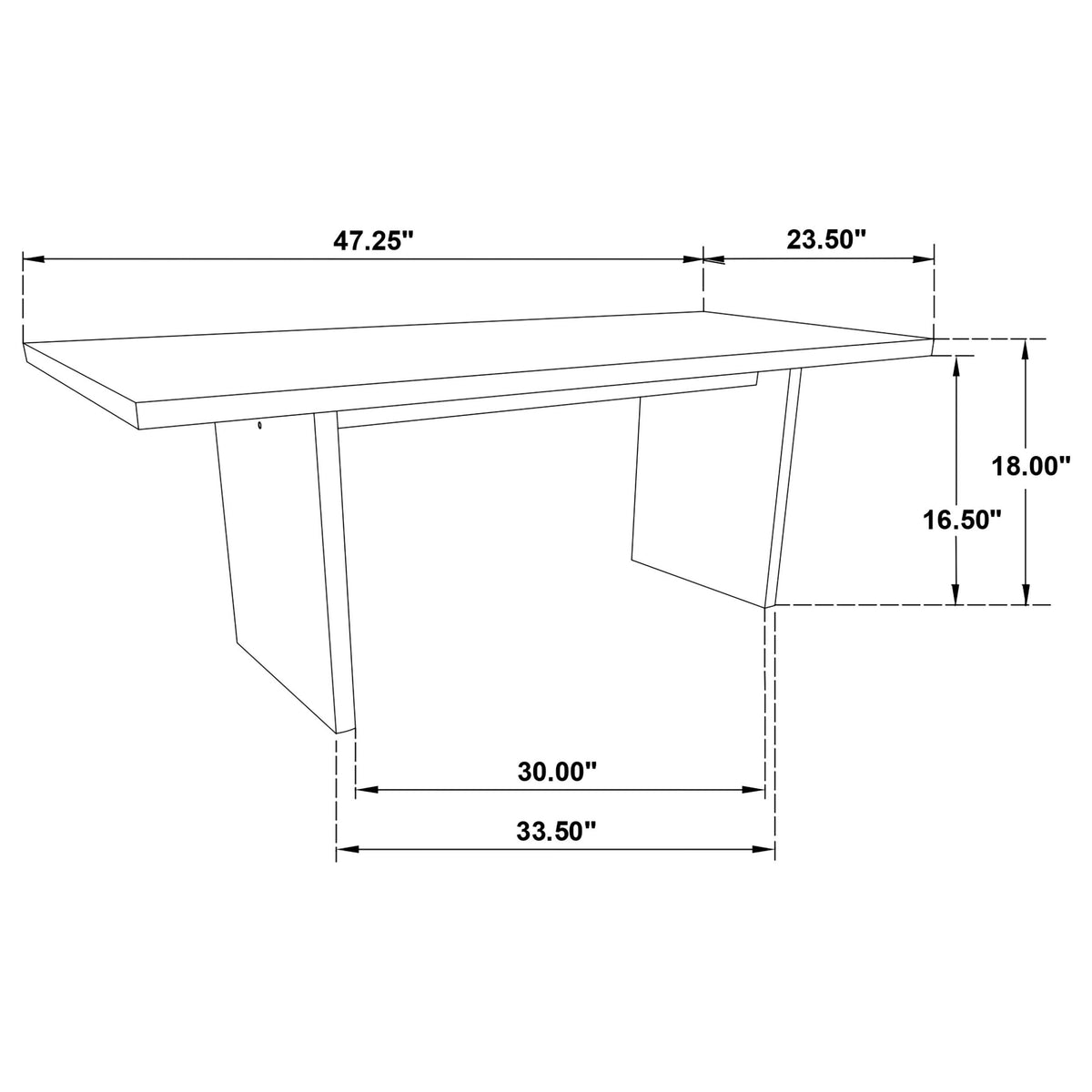 Decker Walnut 47-Inch Rectangular Cocktail Coffee Table from Coaster - Luna Furniture