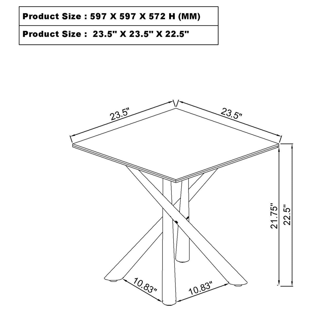 Carvell Mirage White 3-Piece Square Coffee and End Table Set from Coaster - Luna Furniture