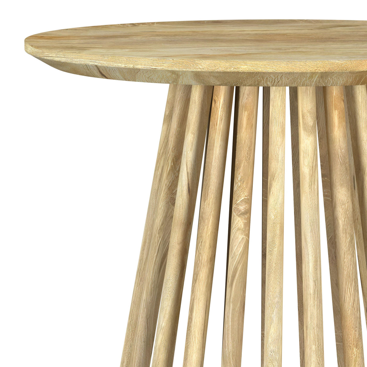 Touhy Natural Mango Round Solid Wood End Table from Coaster - Luna Furniture