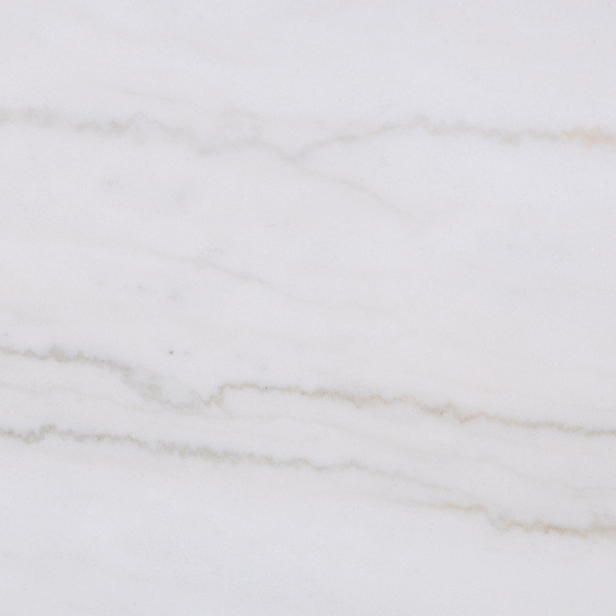 Jason Greige/White round marble top detail, white stone with soft gray veining