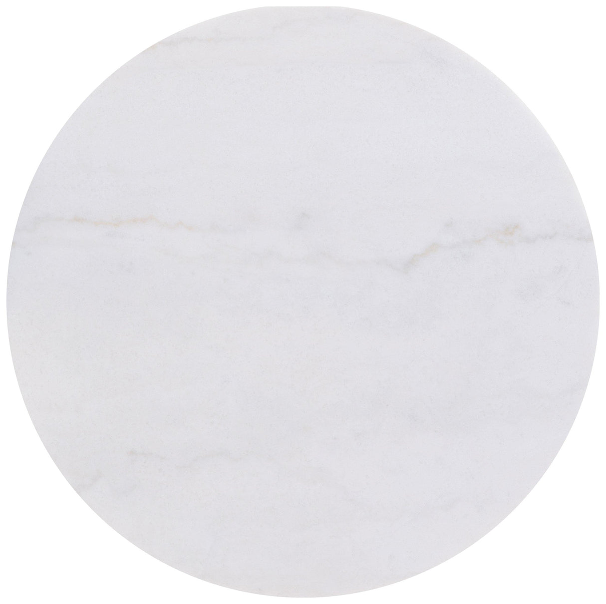 Jason White/Honey Brown Round Marble Top Coffee Table from Coaster - Luna Furniture