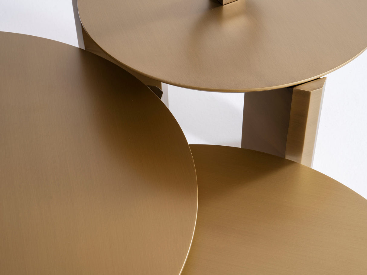 720 Gold 3-Piece Coffee Table Set from Nova Furniture - Luna Furniture