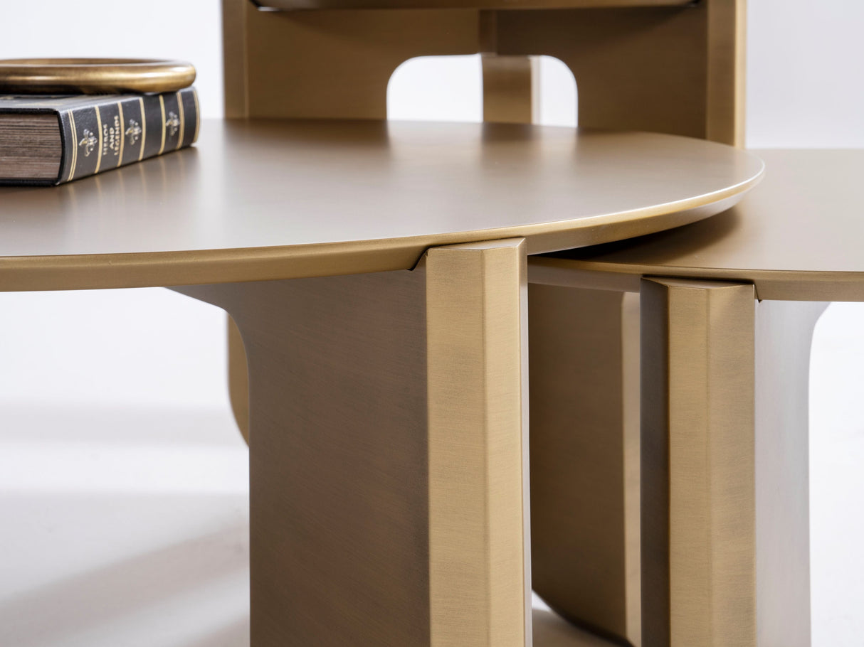 720 Gold 3-Piece Coffee Table Set from Nova Furniture - Luna Furniture