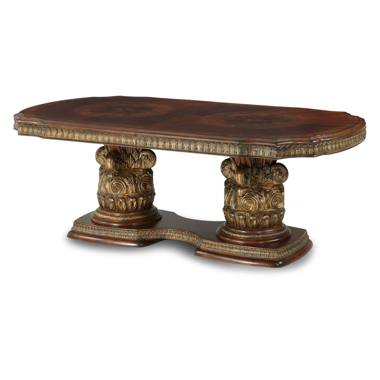 Villa Valencia Classic Chestnut Rectangular Dining Table from Michael Amini - Luna Furniture