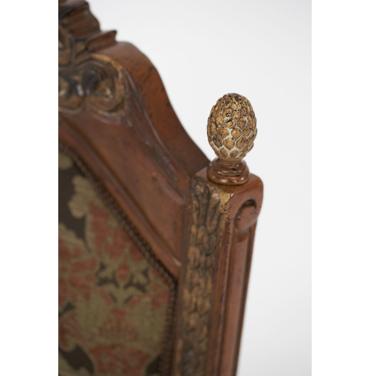Villa Valencia Classic Chestnut Leather Dining Side Chair from Michael Amini - Luna Furniture