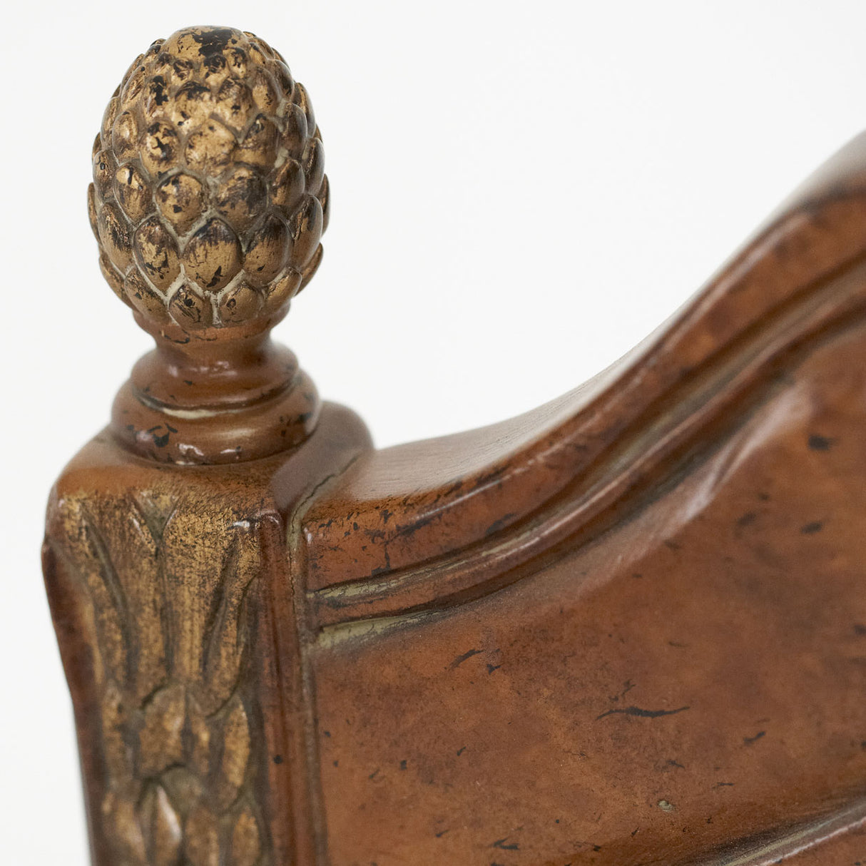 Villa Valencia Classic Chestnut Leather Dining Arm Chair from Michael Amini - Luna Furniture