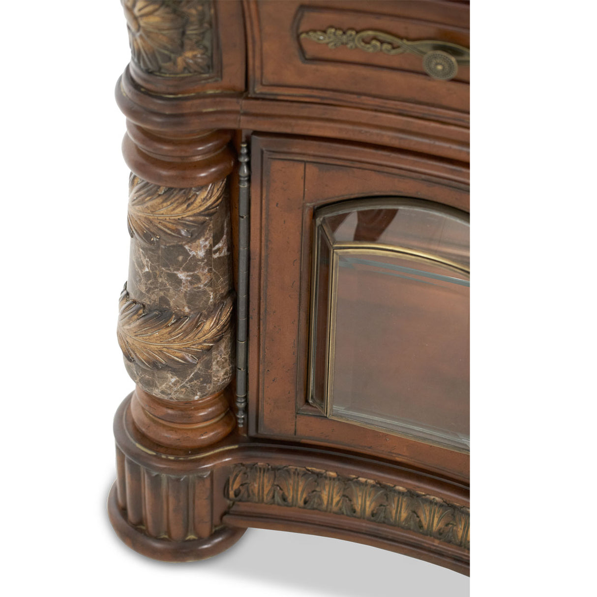 Villa Valencia Classic Chestnut China Cabinet from Michael Amini - Luna Furniture