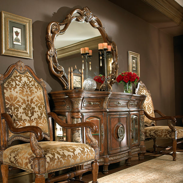 Villa Valencia Classic Chestnut Sideboard With Mirror