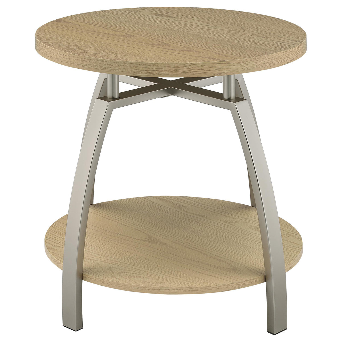 Dacre Greige 2-piece Round Coffee and End Table Set from Coaster - Luna Furniture