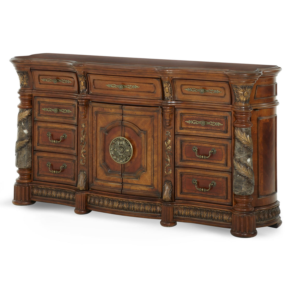 Villa Valencia Classic Chestnut Dresser from Michael Amini - Luna Furniture