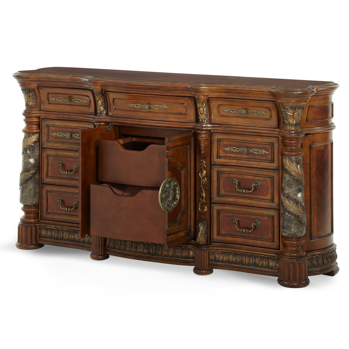 Villa Valencia Classic Chestnut Dresser from Michael Amini - Luna Furniture