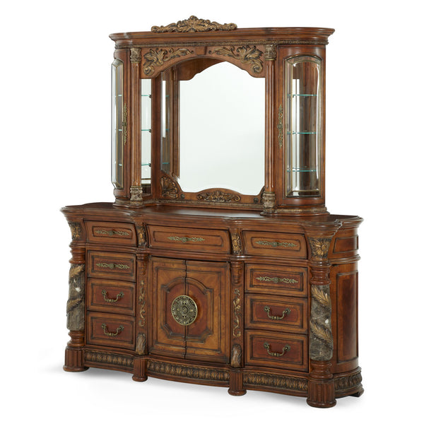 Villa Valencia Classic Chestnut Dresser With Mirror